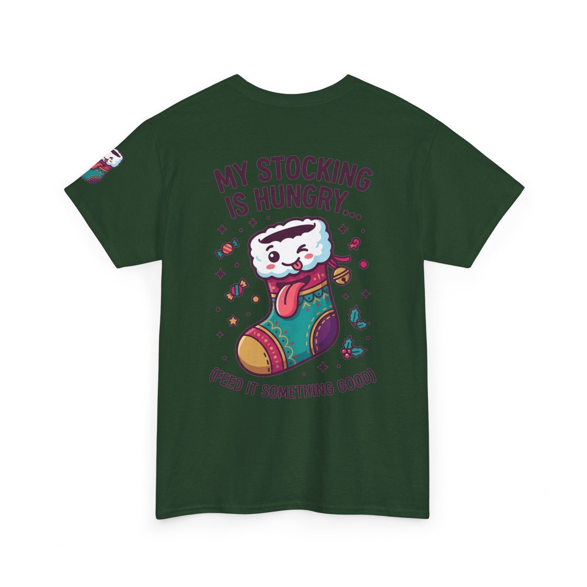 "My Stocking Is Hungry" Premium Graphic Tee