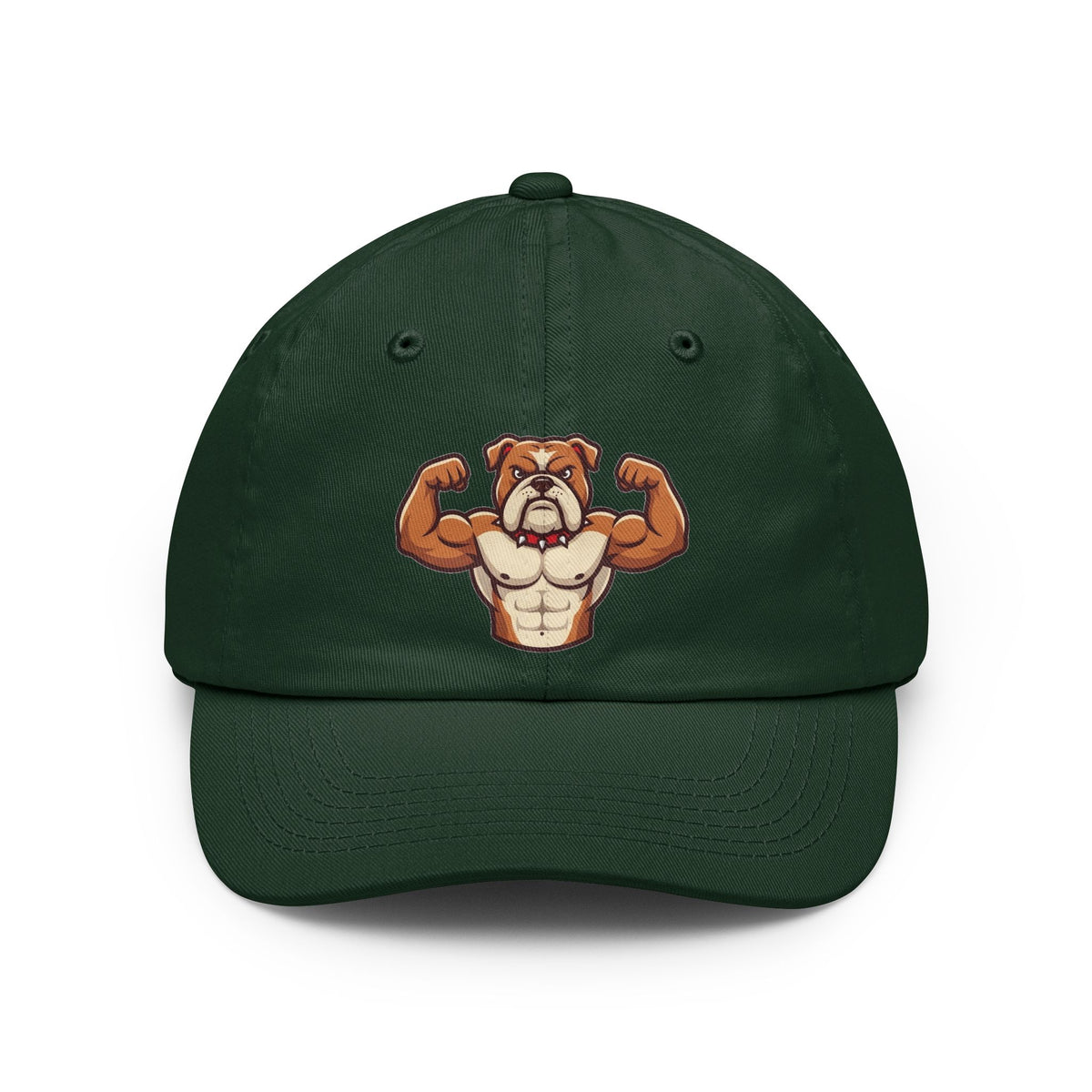 Color: Forest Green | Bull Credible Dad Hat — Graphic