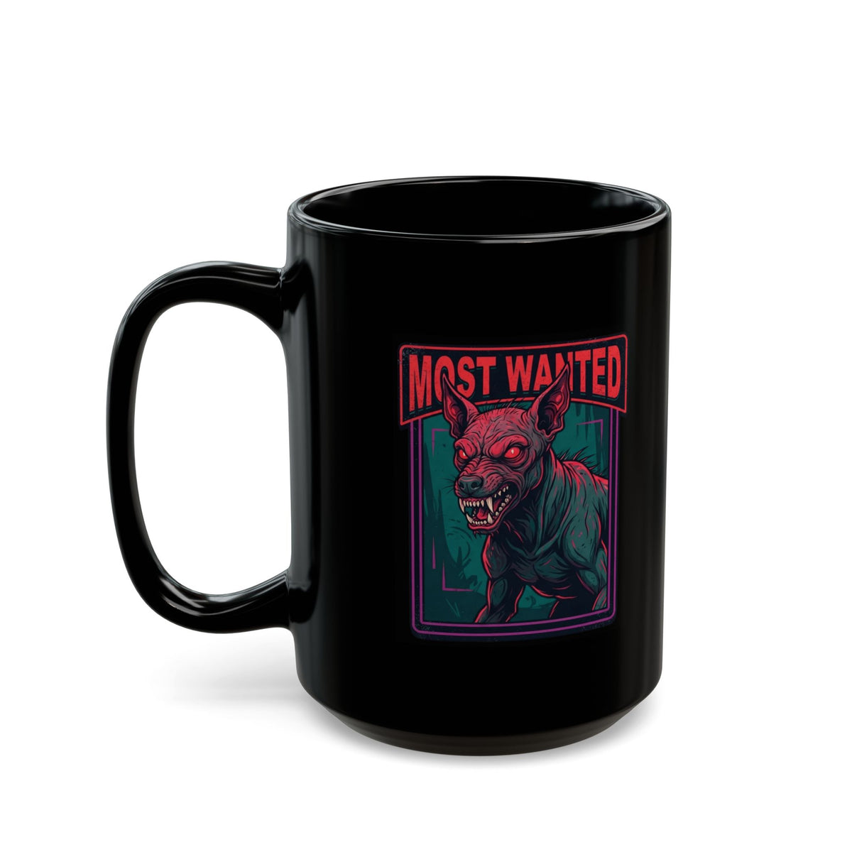 "Chupacabra (Puerto Rico-Latin America)" Black Ceramic Mug