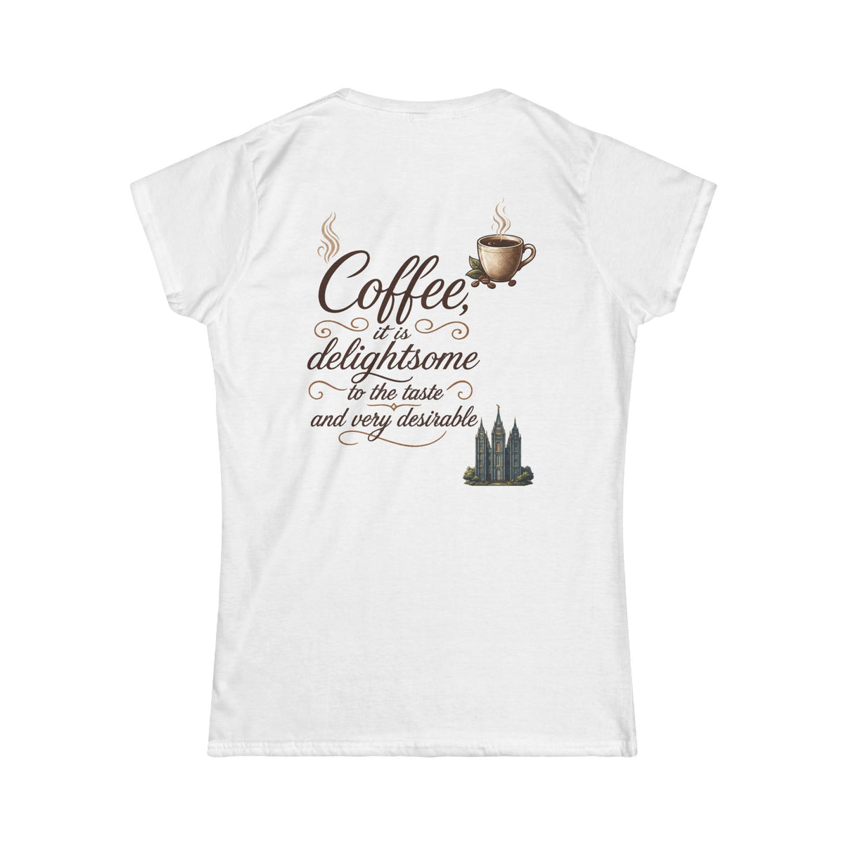 Color: White | Coffee is Delightsome Women's Tee