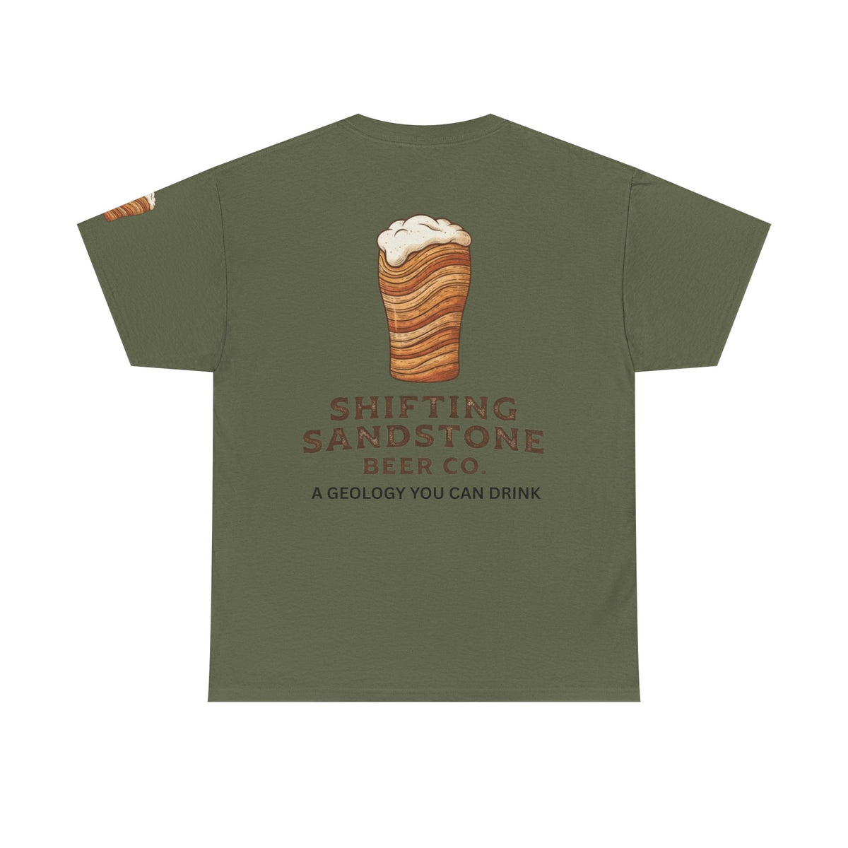 Color: Military Green | Shifting Sandstone Beer Co. Premium Graphic Tee