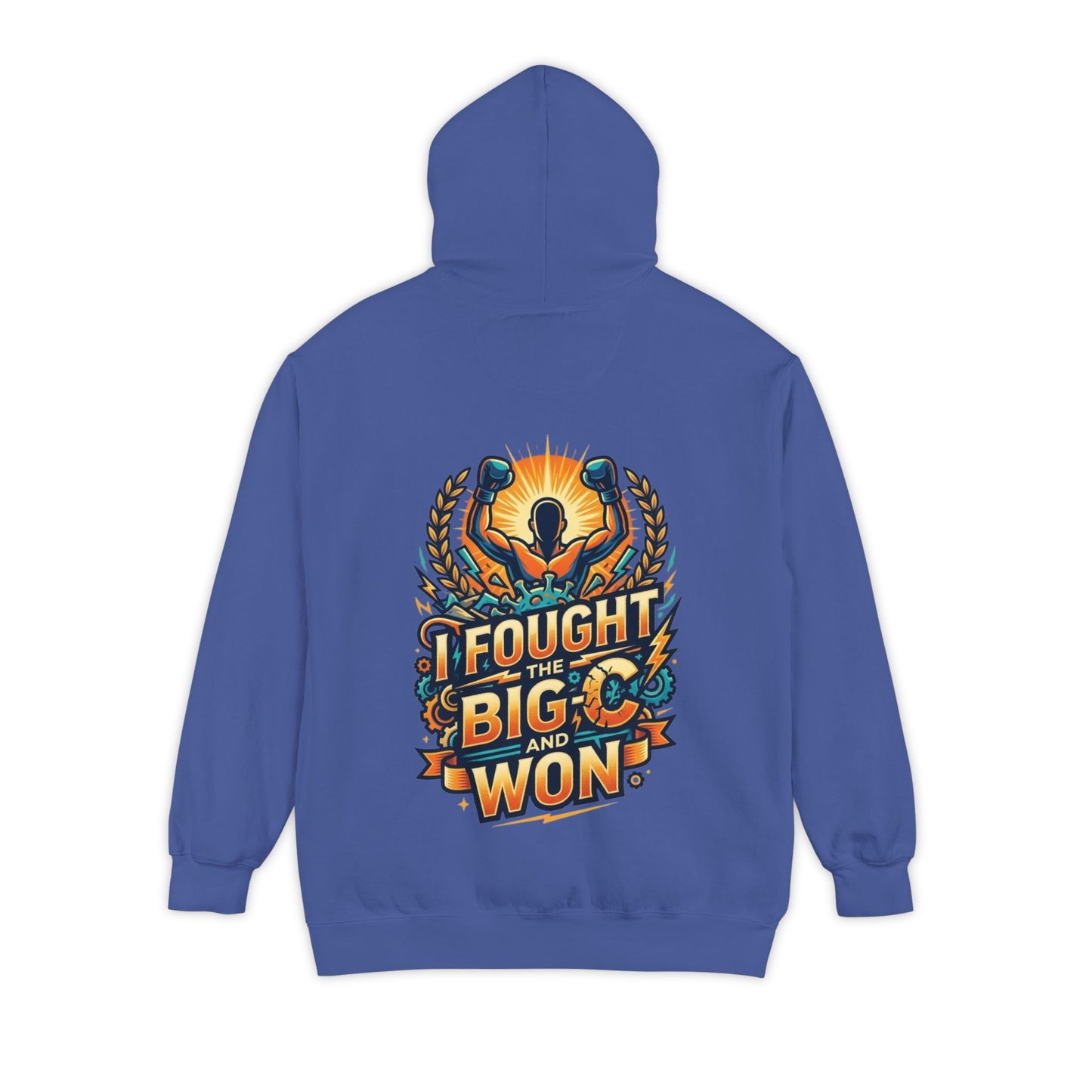 "I Fought The Big C and Won" Garment-Dyed Hoodie