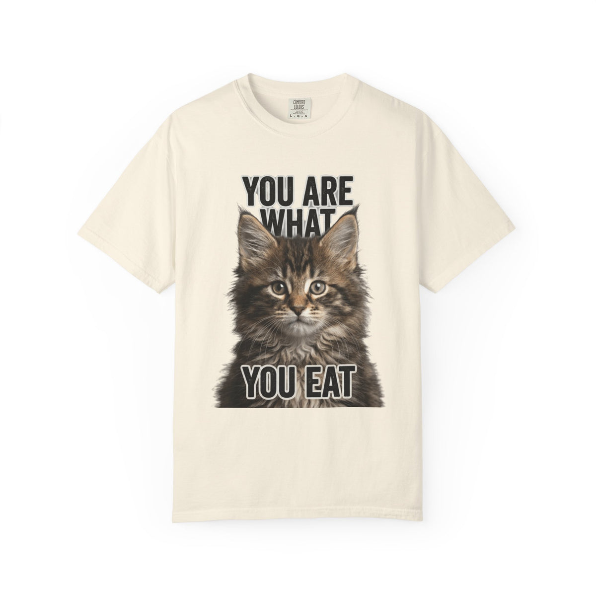 Color: Ivory | You Are What You Eat - Cat 4 Unisex Garment-Dyed T-shirt