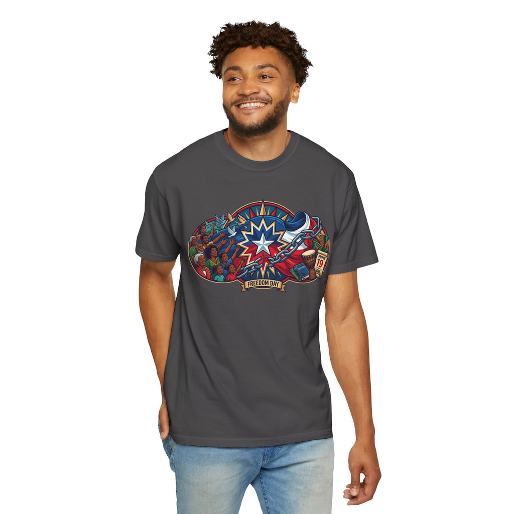 "Juneteenth" Unisex Garment-Dyed Tee