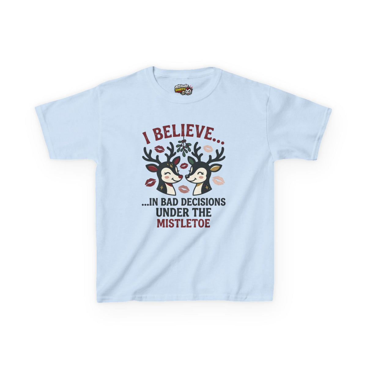 "Bad Decisions Under the Mistletoe" Kids Tee