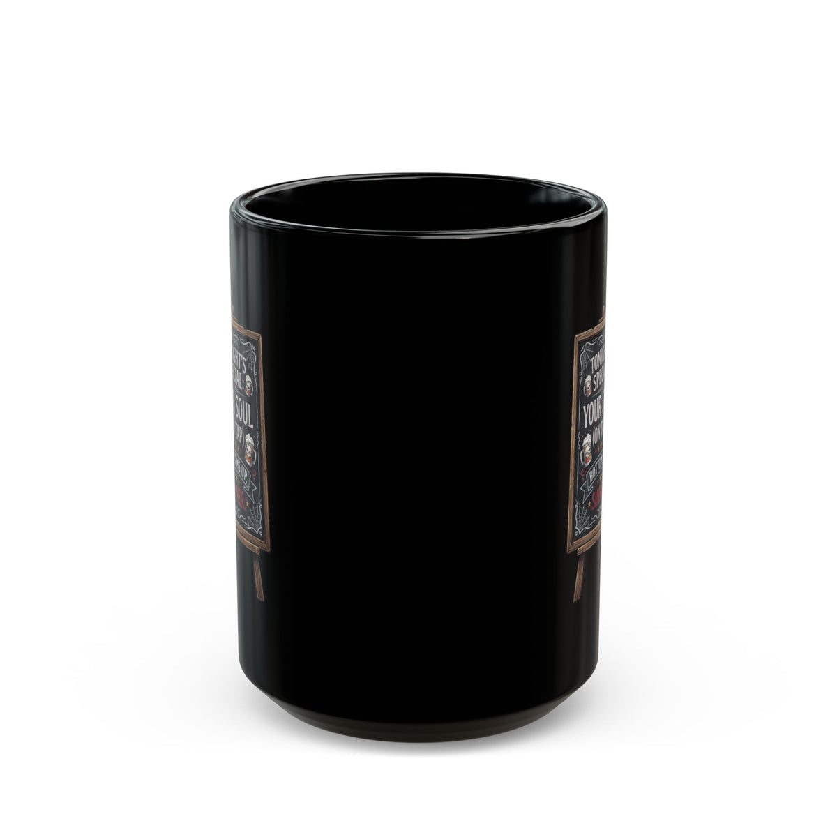 "Soul On Tap" Black Ceramic Mug