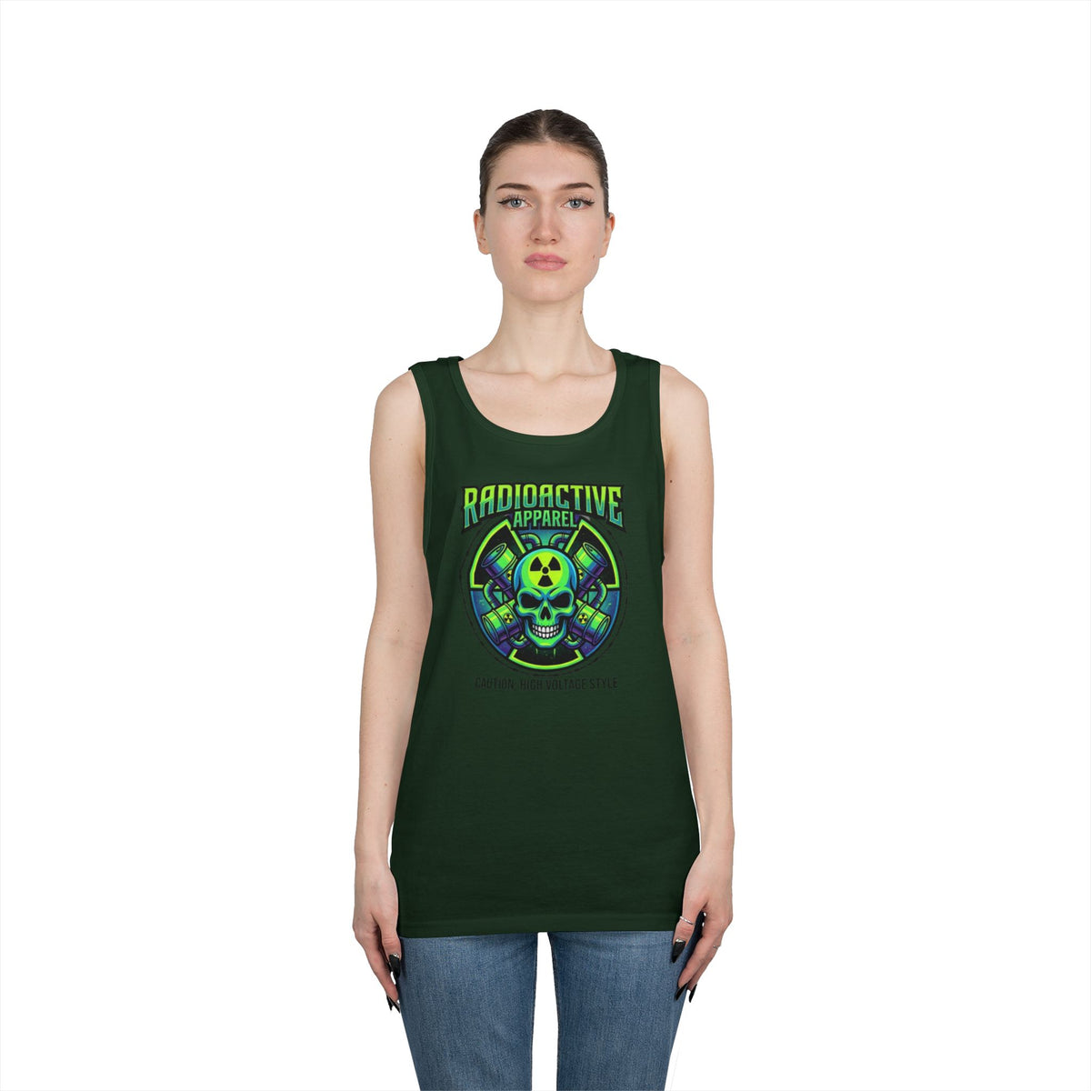 Color: Forest Green | Radioactive Apparel Tank Top