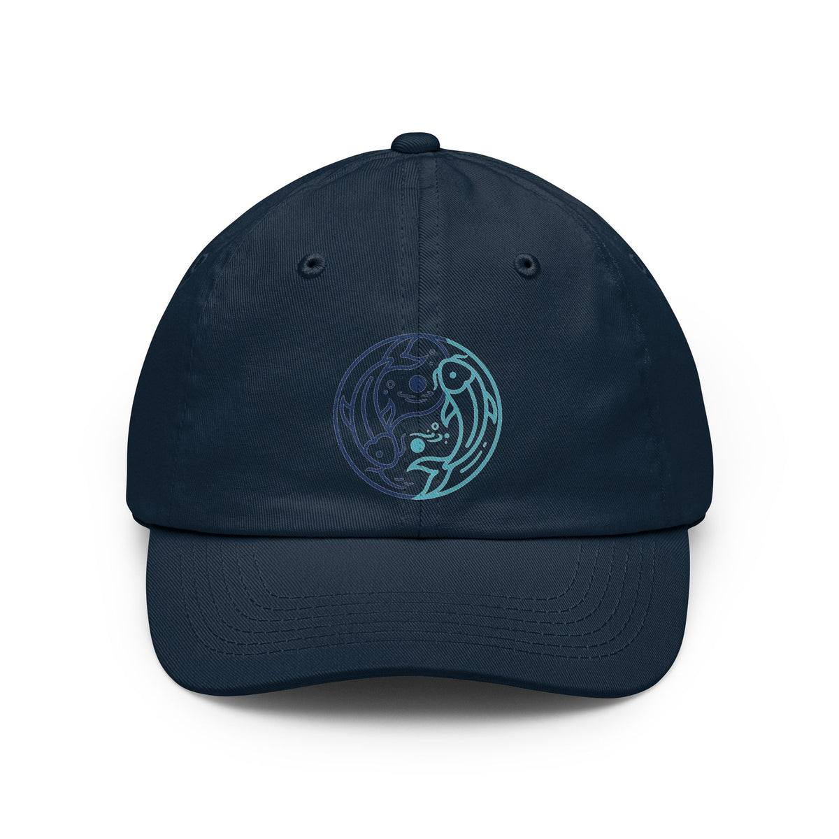 Color: Navy | Yin Yang Pisces Dad Hat — Graphic