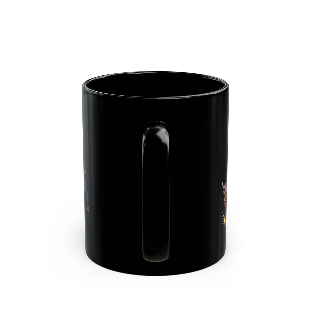 "Reaping the Night Life" Black Ceramic Mug — Graphic