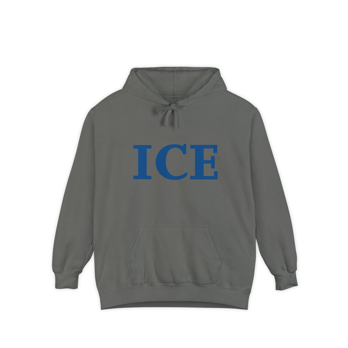 Color: Grey | Cold As ICE | Garment-Dyed Hoodie — AttitudeShirts