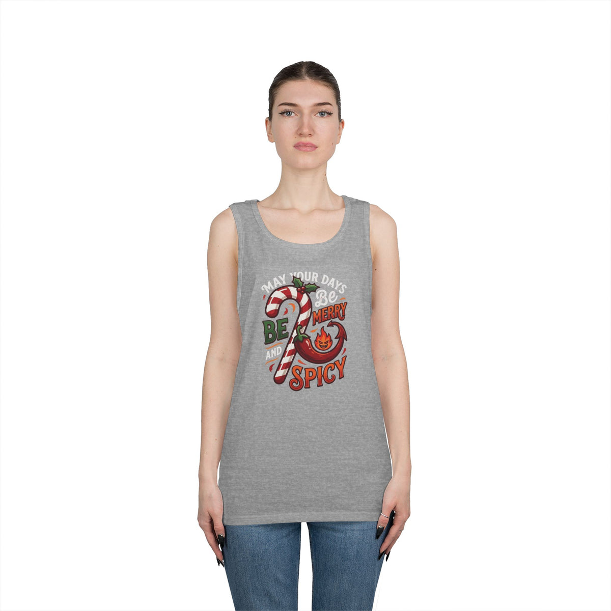 "May Your Days Be Merry and Spicy" Tank Top