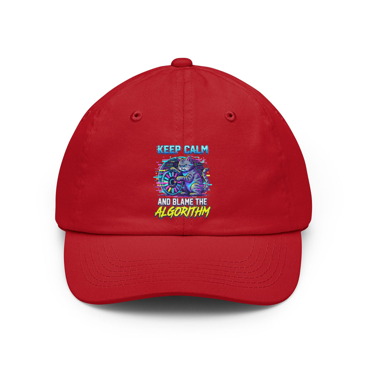 Color: Red | Keep Calm And Blame The Algorithm Dad Hat