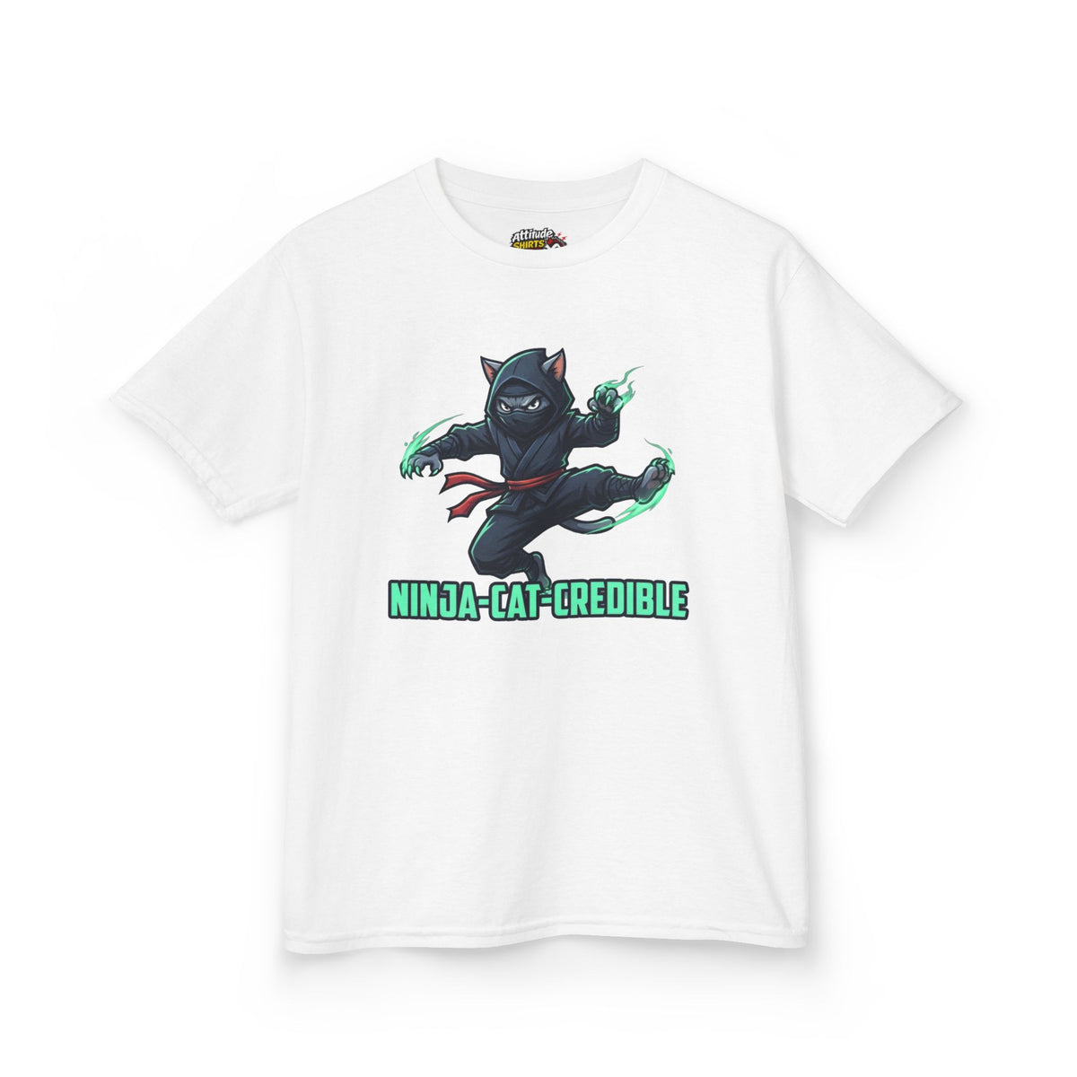 "Ninja Cat Credible" Kids Tee