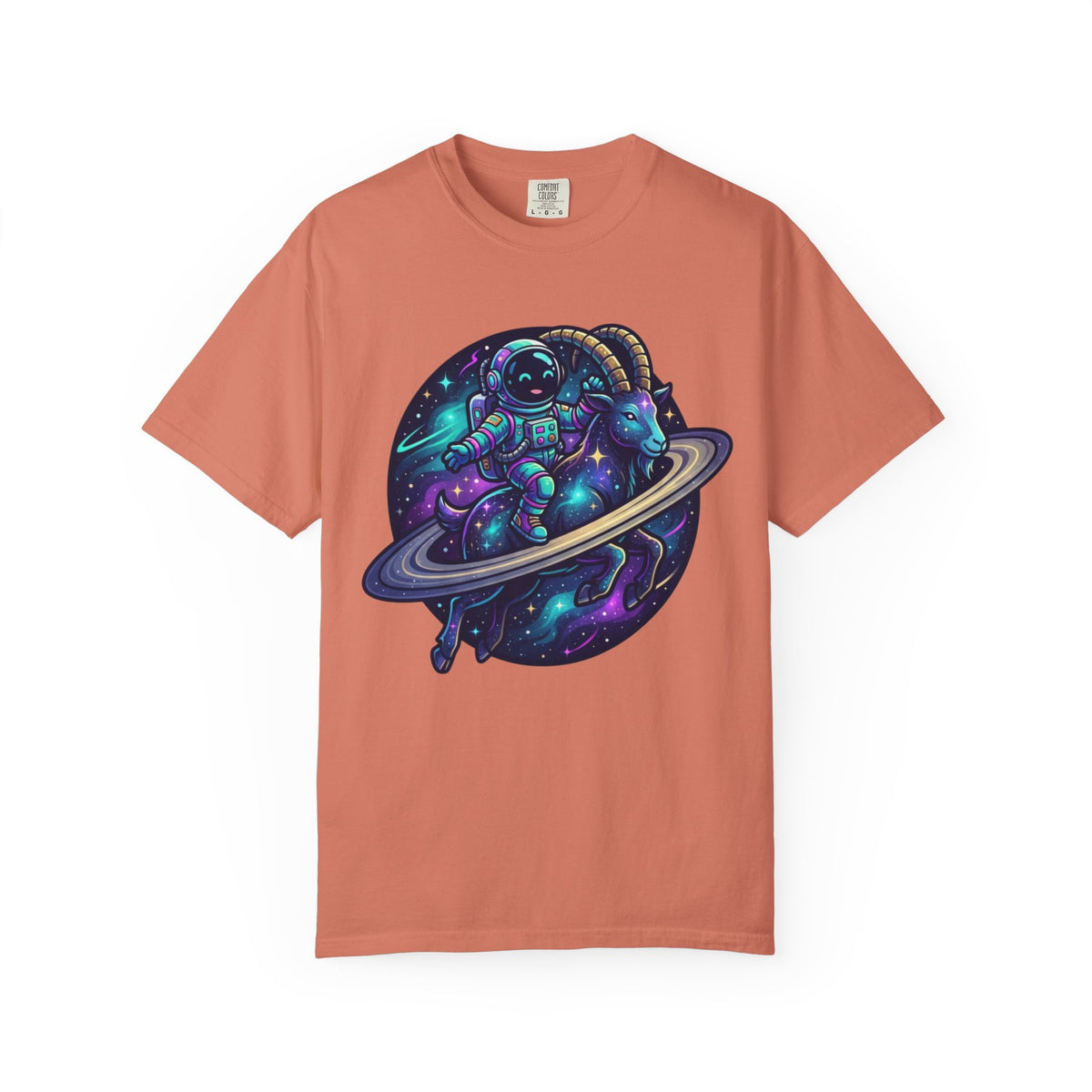 "Space Explorer Capricorn" Unisex Garment-Dyed Tee