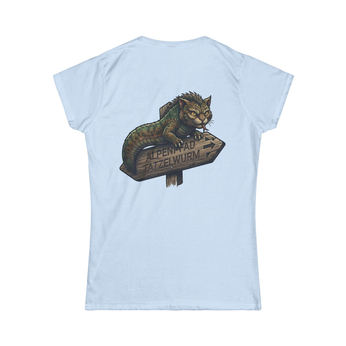 Color: Light Blue | Tatzelwurm (Alpine Europe) Women's Tee