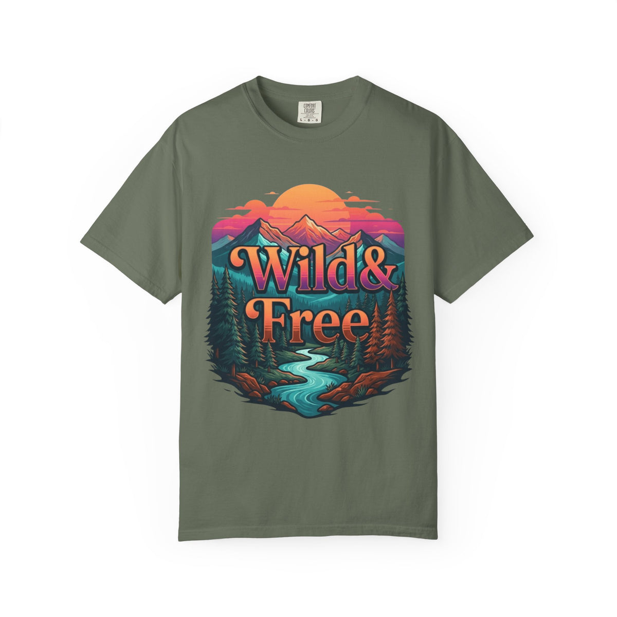 Color: Moss | Wild & Free Unisex Garment-Dyed Tee