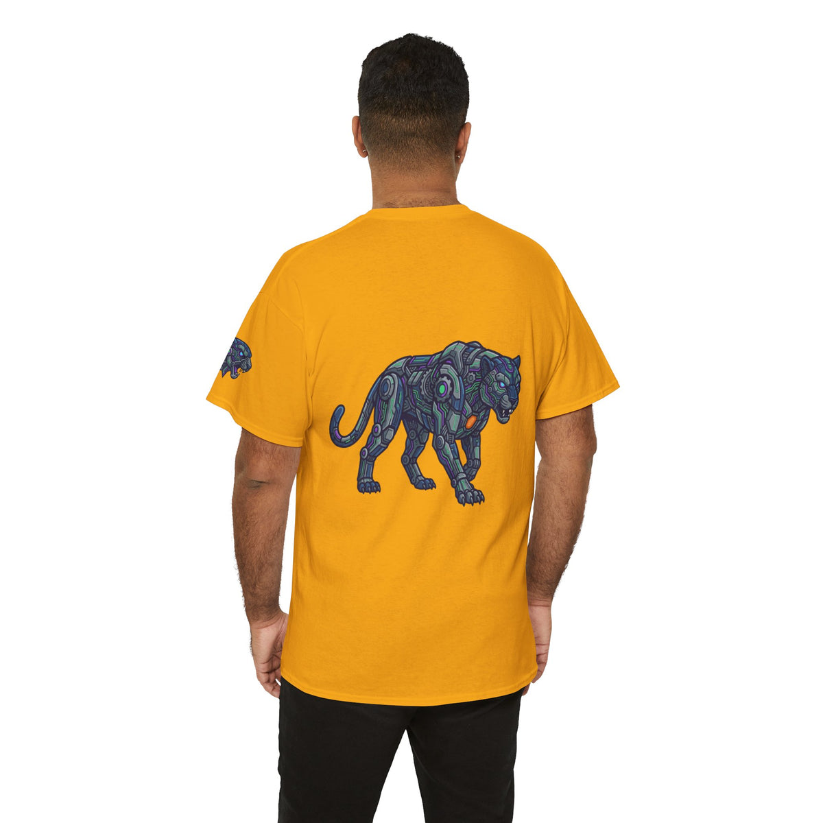 Color: Gold | Cyber Panther Premium Graphic Tee