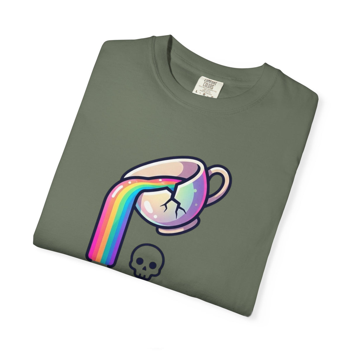 "Surviving on Caffeine Spite and Superior Aesthetics" Unisex Garment-Dyed Tee