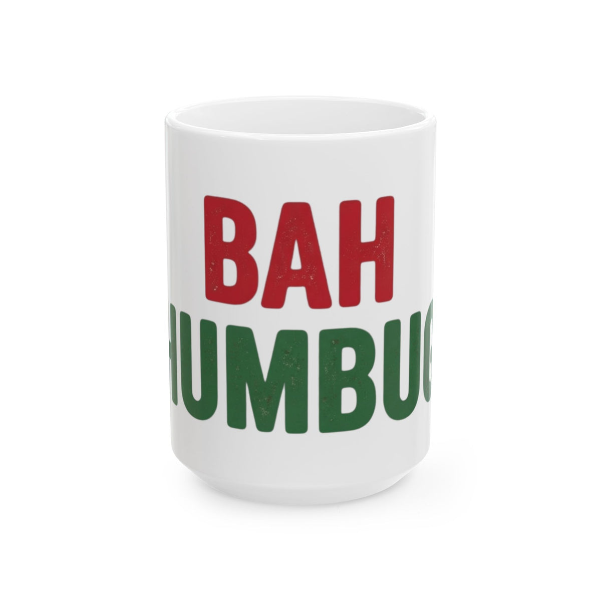 "Bah Humburg" White Ceramic Mug — Graphic