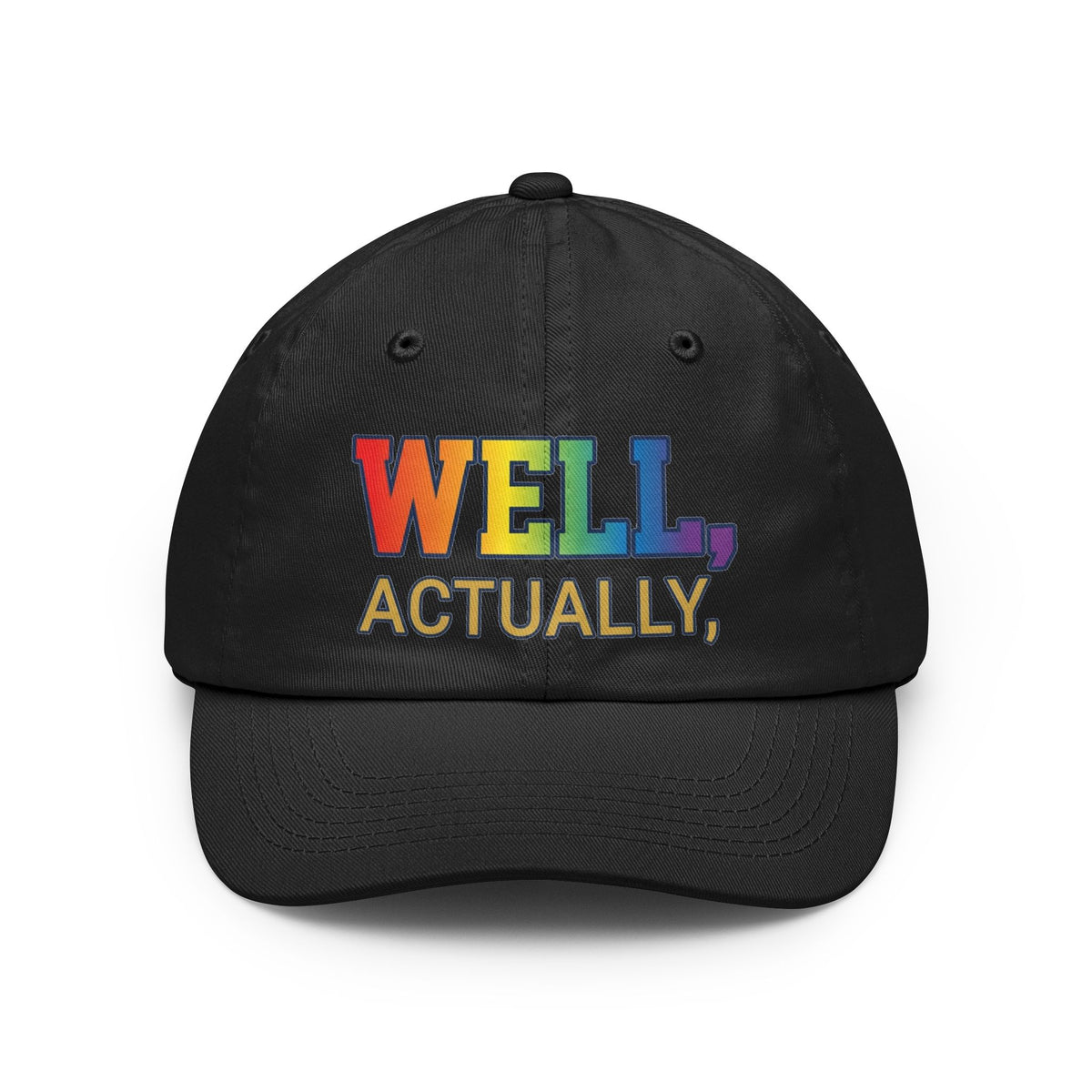Color: Black | Straight Outta Not Even Dad Hat — Graphic