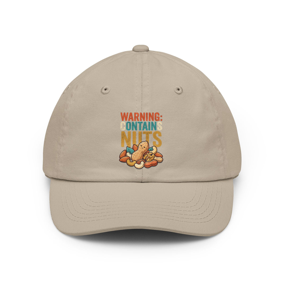 Color: Stone | Warning Contains Nuts Dad Hat