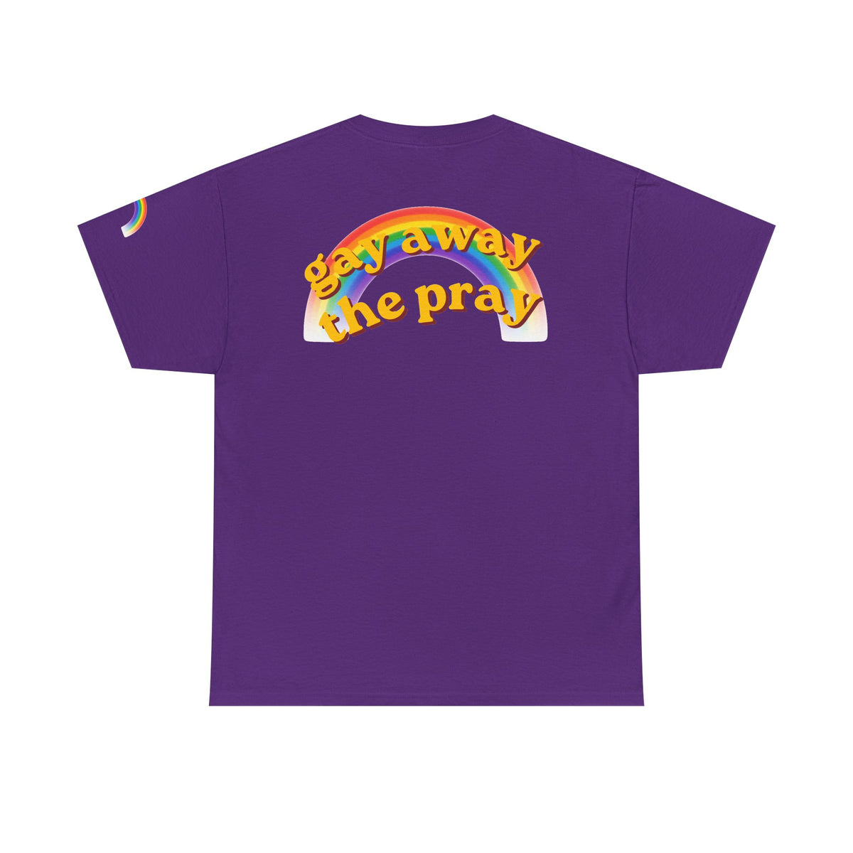 Color: Purple | Gay Away the Pray Premium Graphic Tee