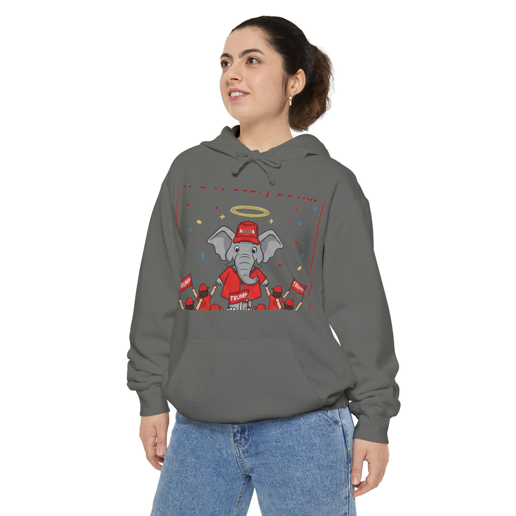 Red Hat Intervention Shirt | Garment-Dyed Hoodie — AttitudeShirts