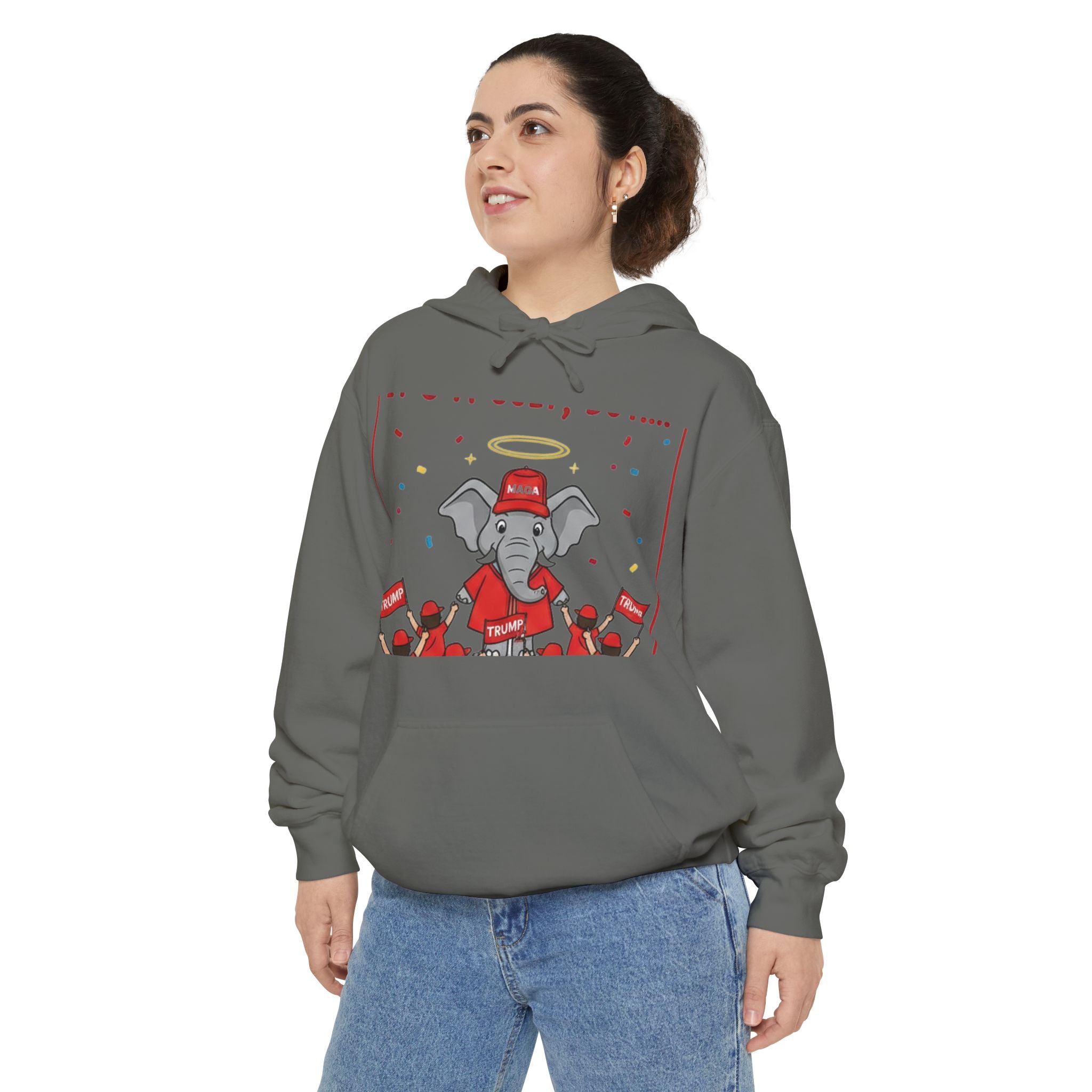 Red Hat Intervention Shirt | Garment-Dyed Hoodie — AttitudeShirts