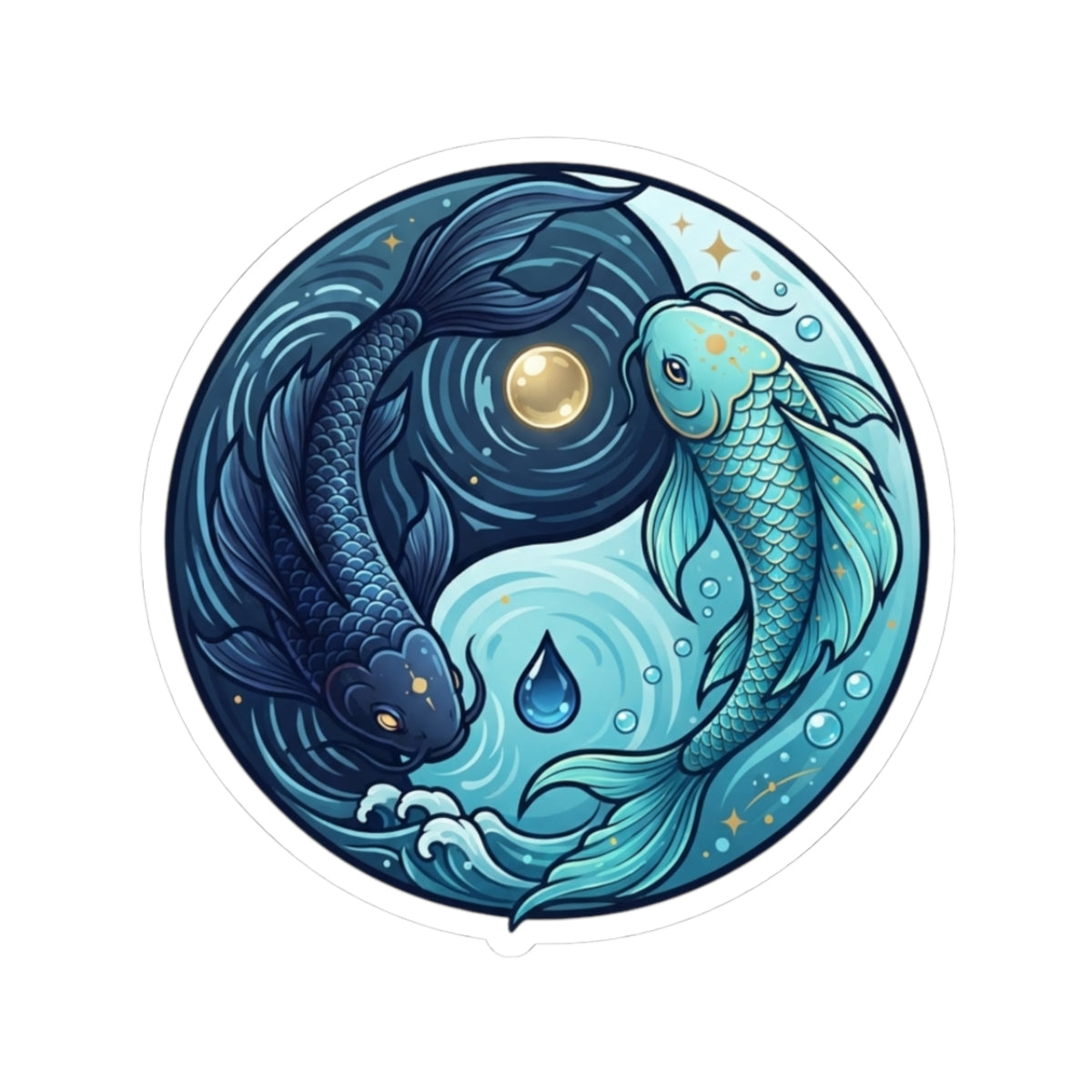 "Yin Yang Pisces" Sticker — Main