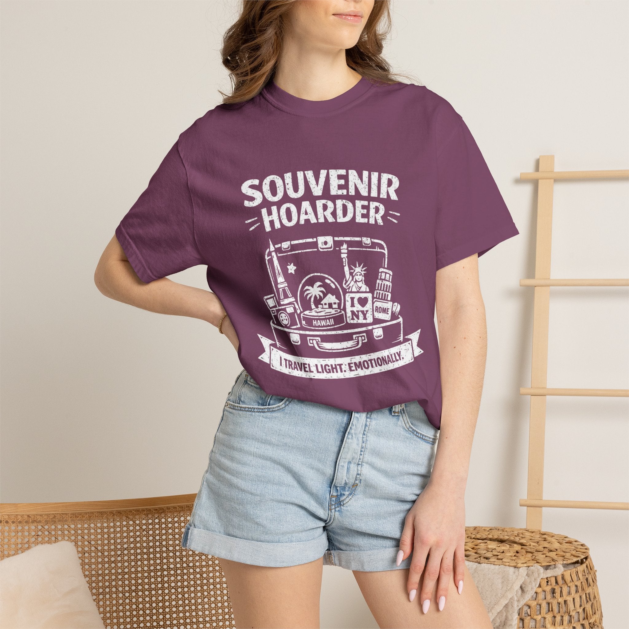 "Souvenir Hoarder" Unisex Garment-Dyed T-shirt