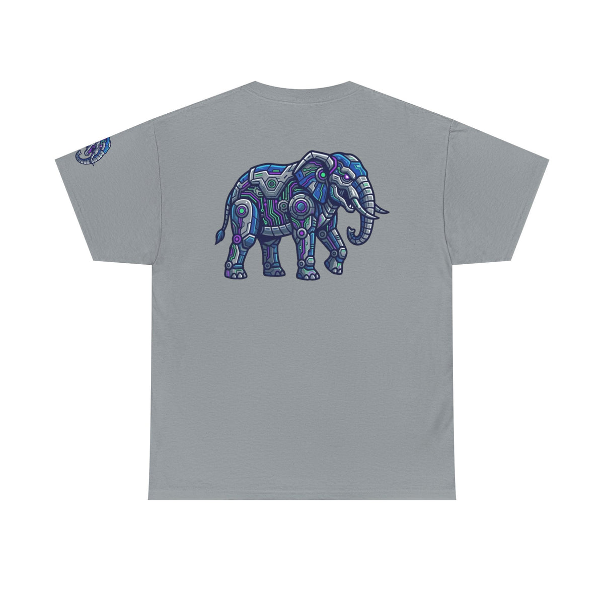 Color: Gravel | Cyber Elephant Premium Graphic Tee