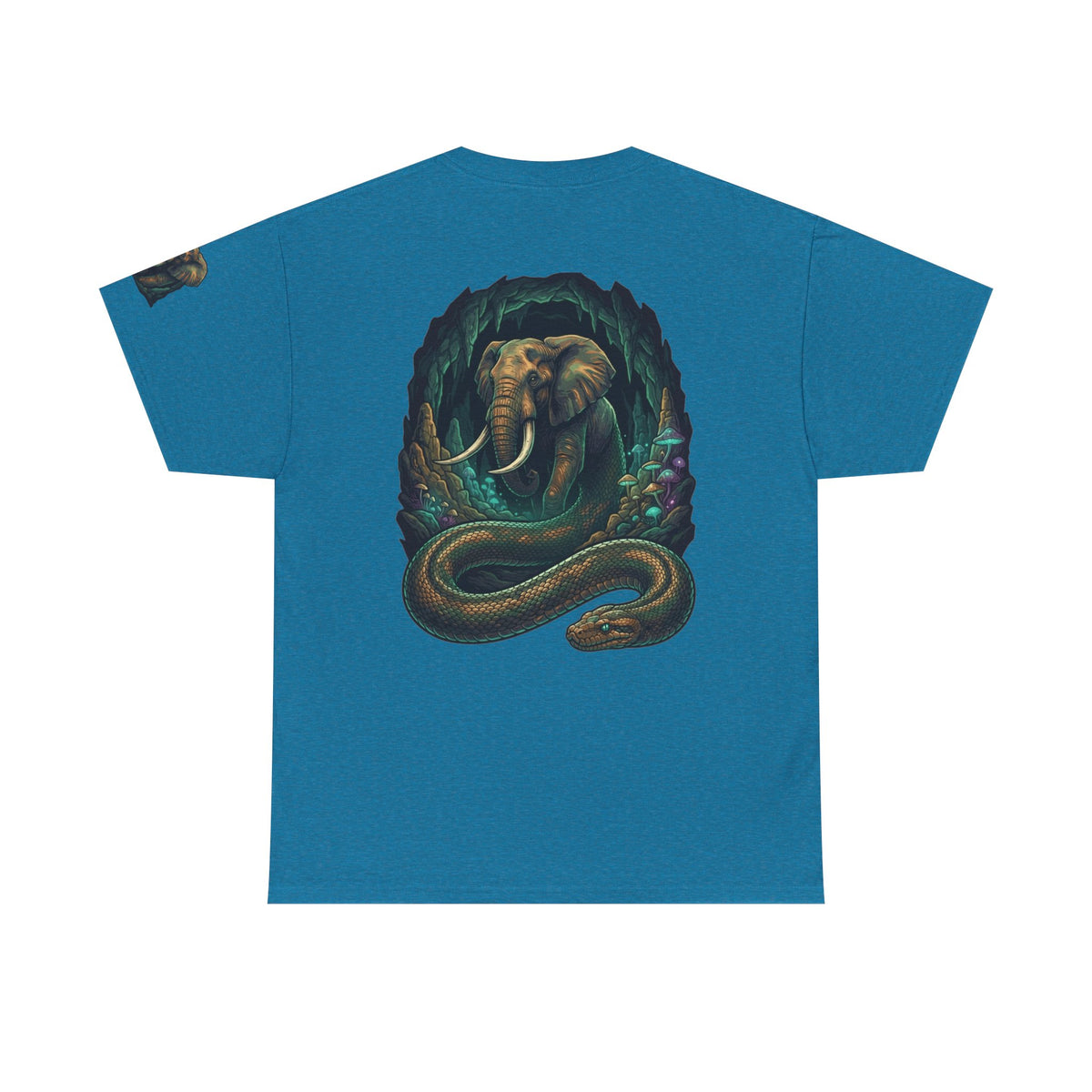 Color: Antique Sapphire | Grootslang (South African Mythology) Premium Graphic Tee