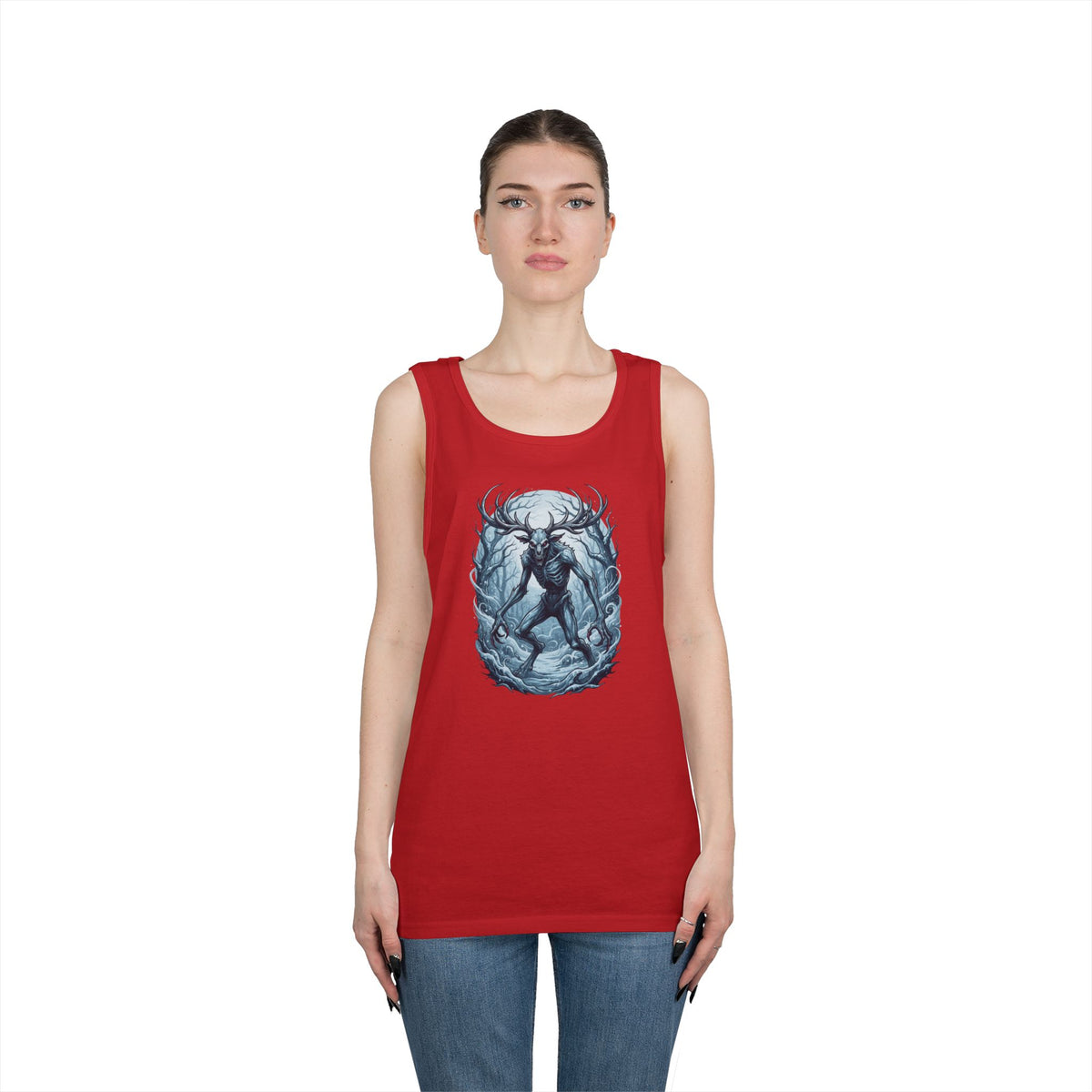 Color: Red | Wendigo (Algonquian Folklore) Tank Top