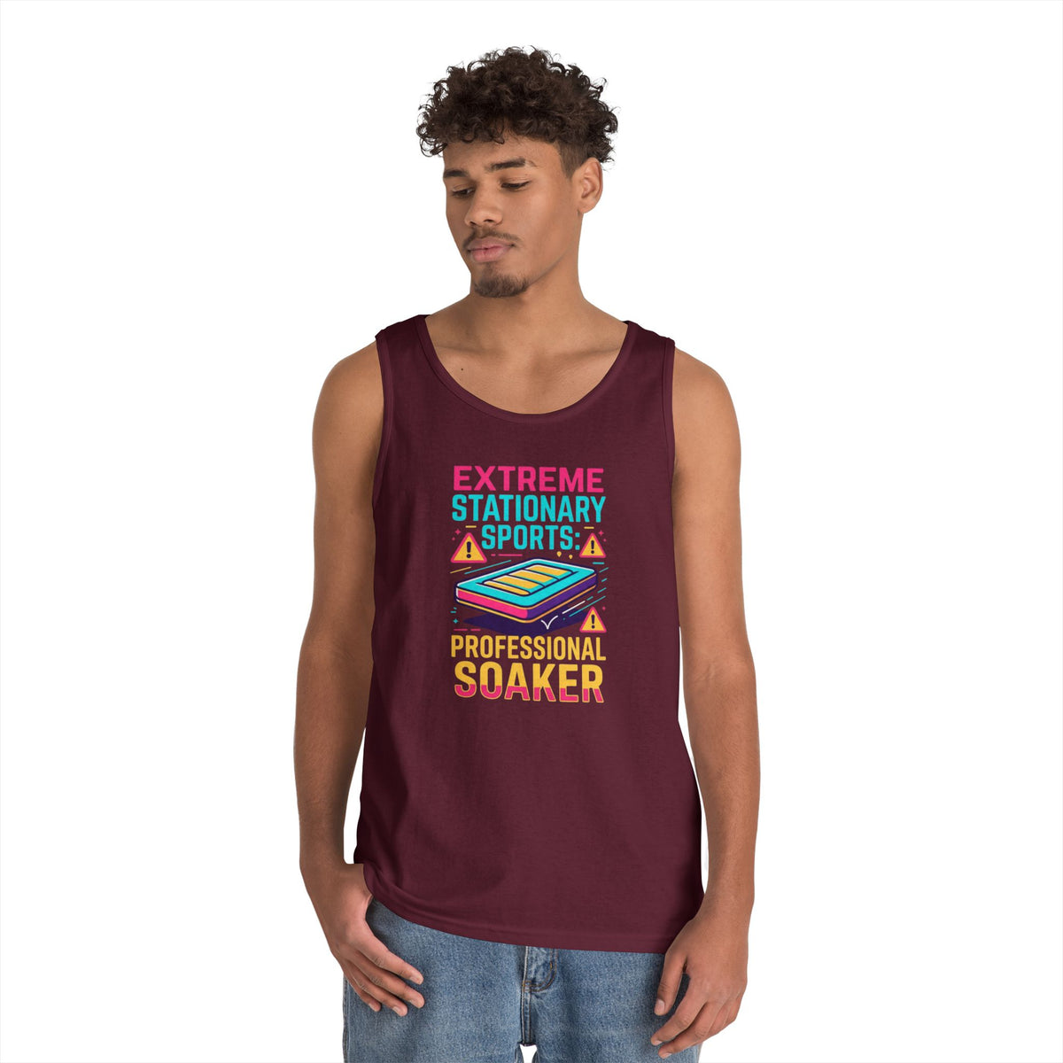 Color: Maroon | Professional Soaker Tank Top
