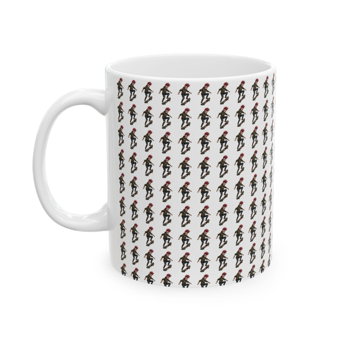 "Riot" White Ceramic Mug