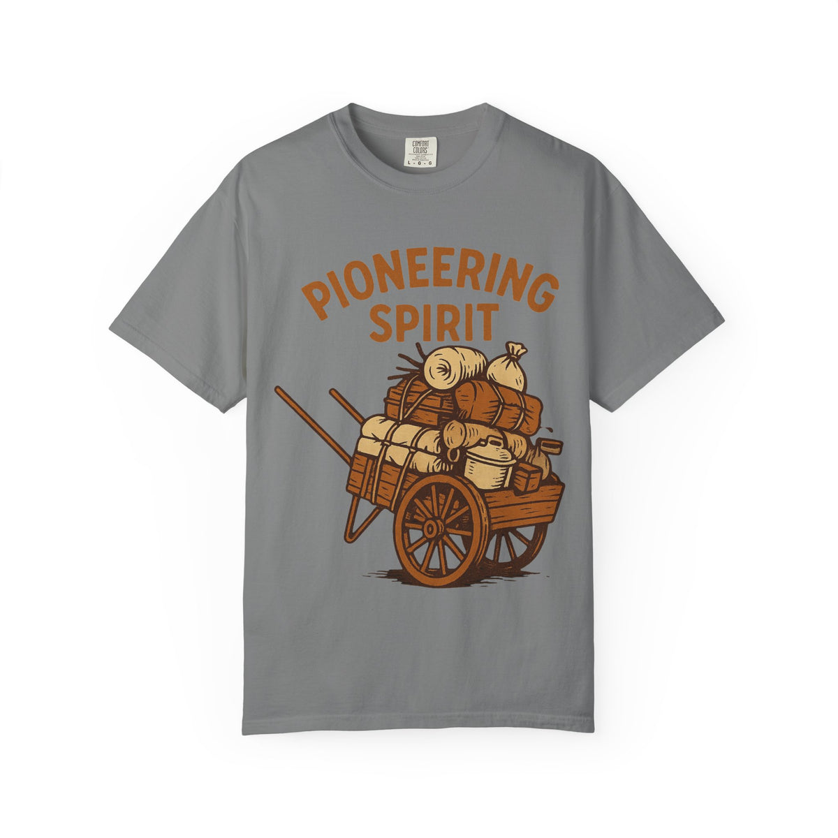 Color: Grey | Pioneering Spirit Unisex Garment-Dyed T-shirt
