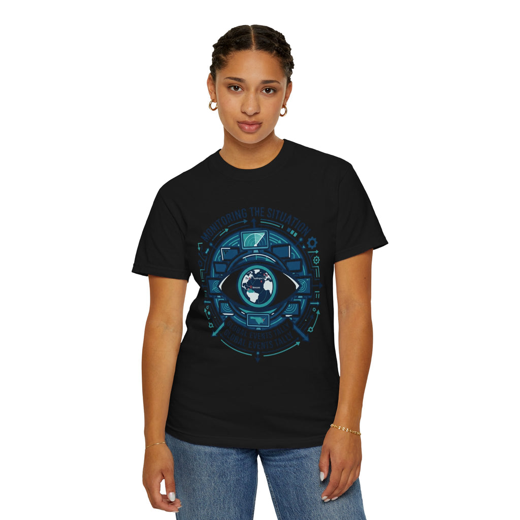 "Monitoring the Situation" Unisex Garment-Dyed Tee