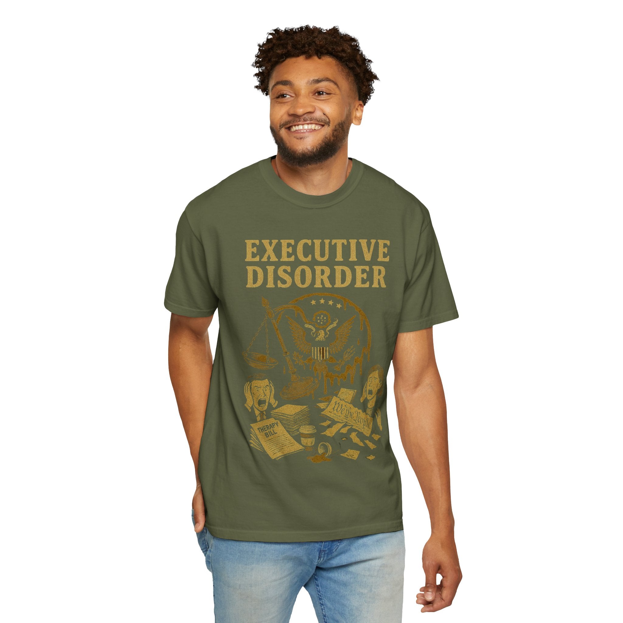 "Executive Disorder" Unisex Garment-Dyed T-shirt