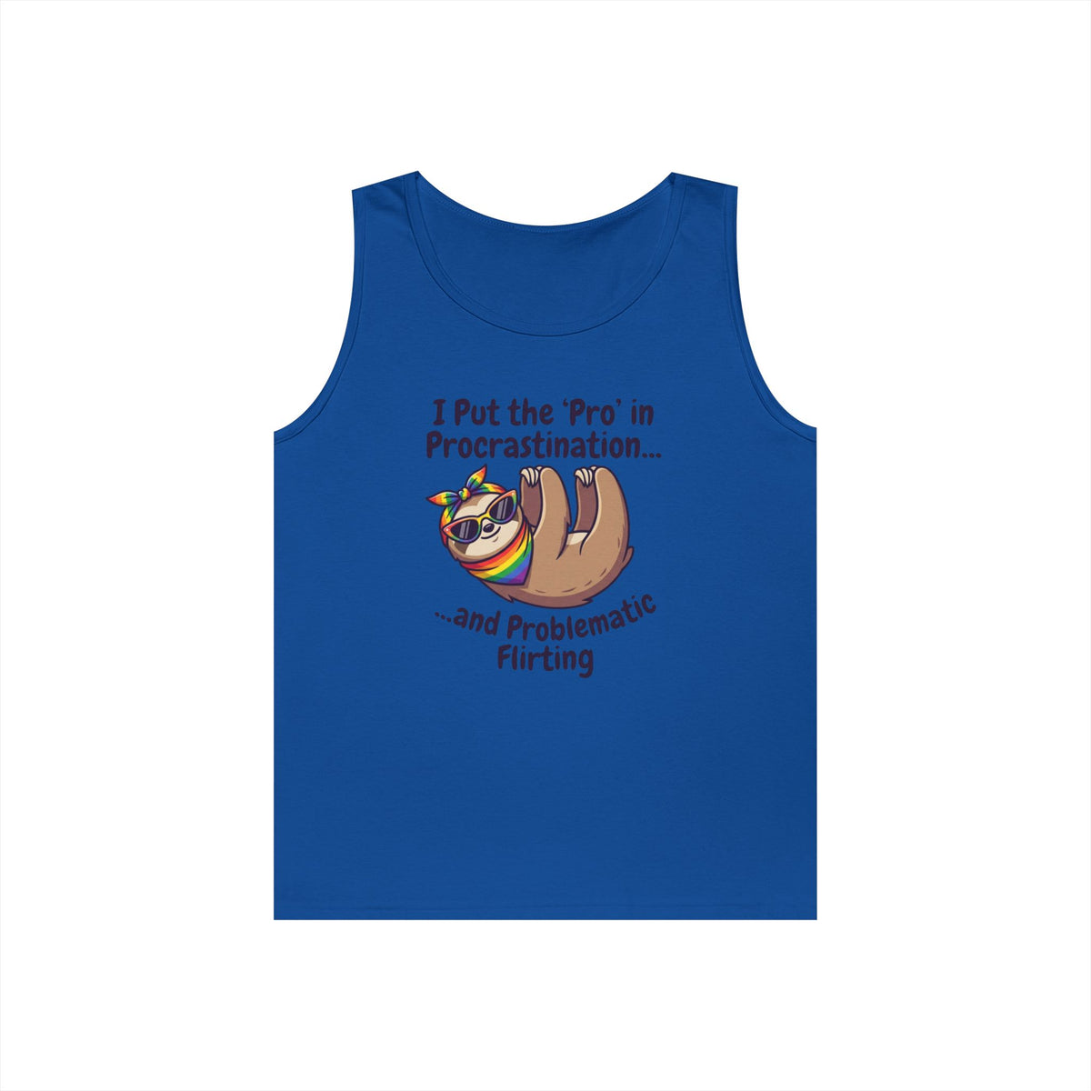Color: Royal | Pro in Problematic Flirting Tank Top