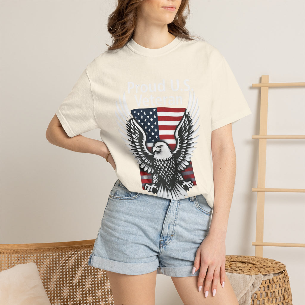 "Proud Veteran" Unisex Garment-Dyed T-shirt