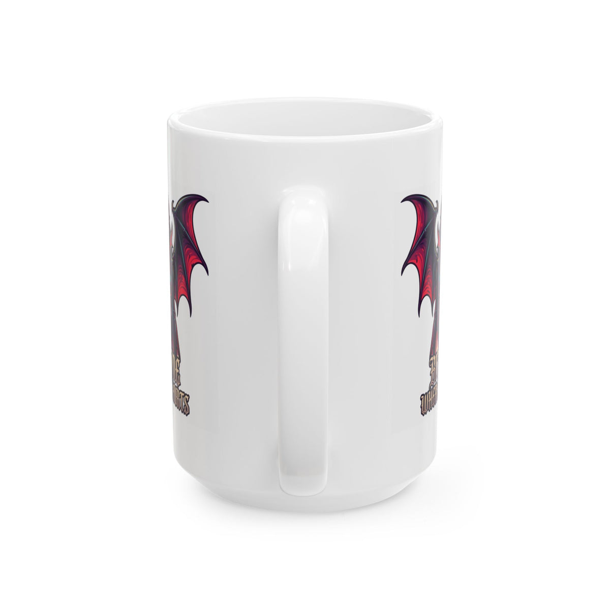 "Bite Me Where It Hurts" White Ceramic Mug