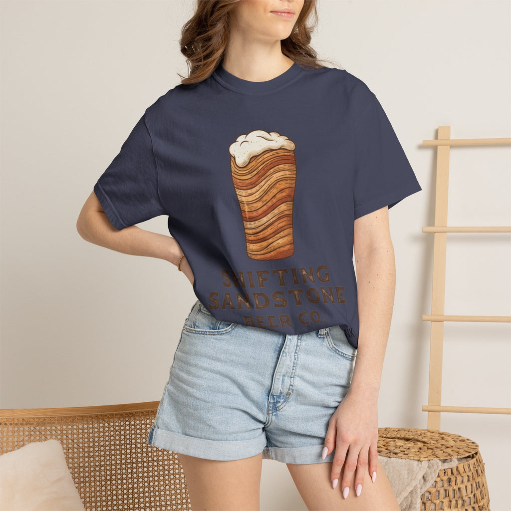 "Shifting Sandstone Beer Co." Unisex Garment-Dyed Tee
