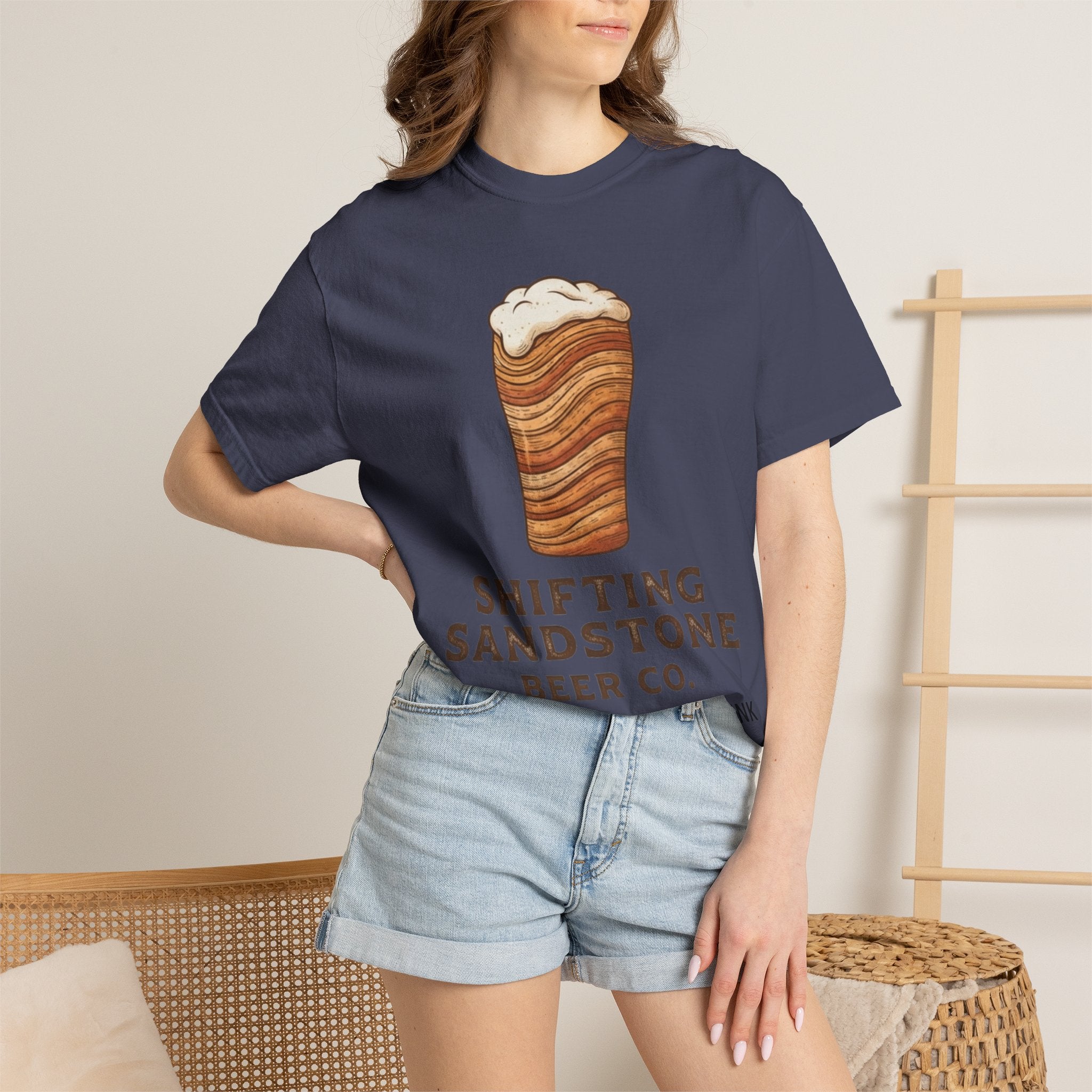 "Shifting Sandstone Beer Co." Unisex Garment-Dyed Tee