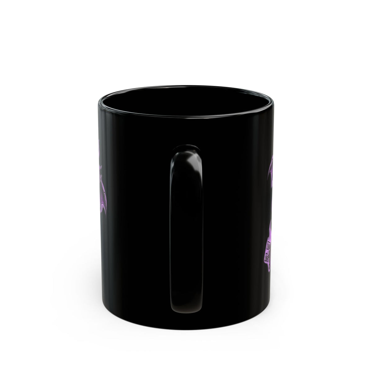"Skeleton Key" Black Ceramic Mug — Graphic