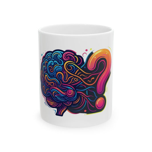 "Professional Overthinker" White Ceramic Mug — Graphic