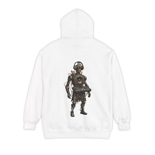 Color: White | DJ Garment-Dyed Hoodie