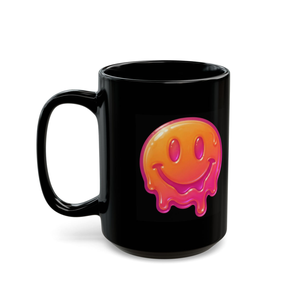 "Melting Hot" Black Ceramic Mug — Graphic