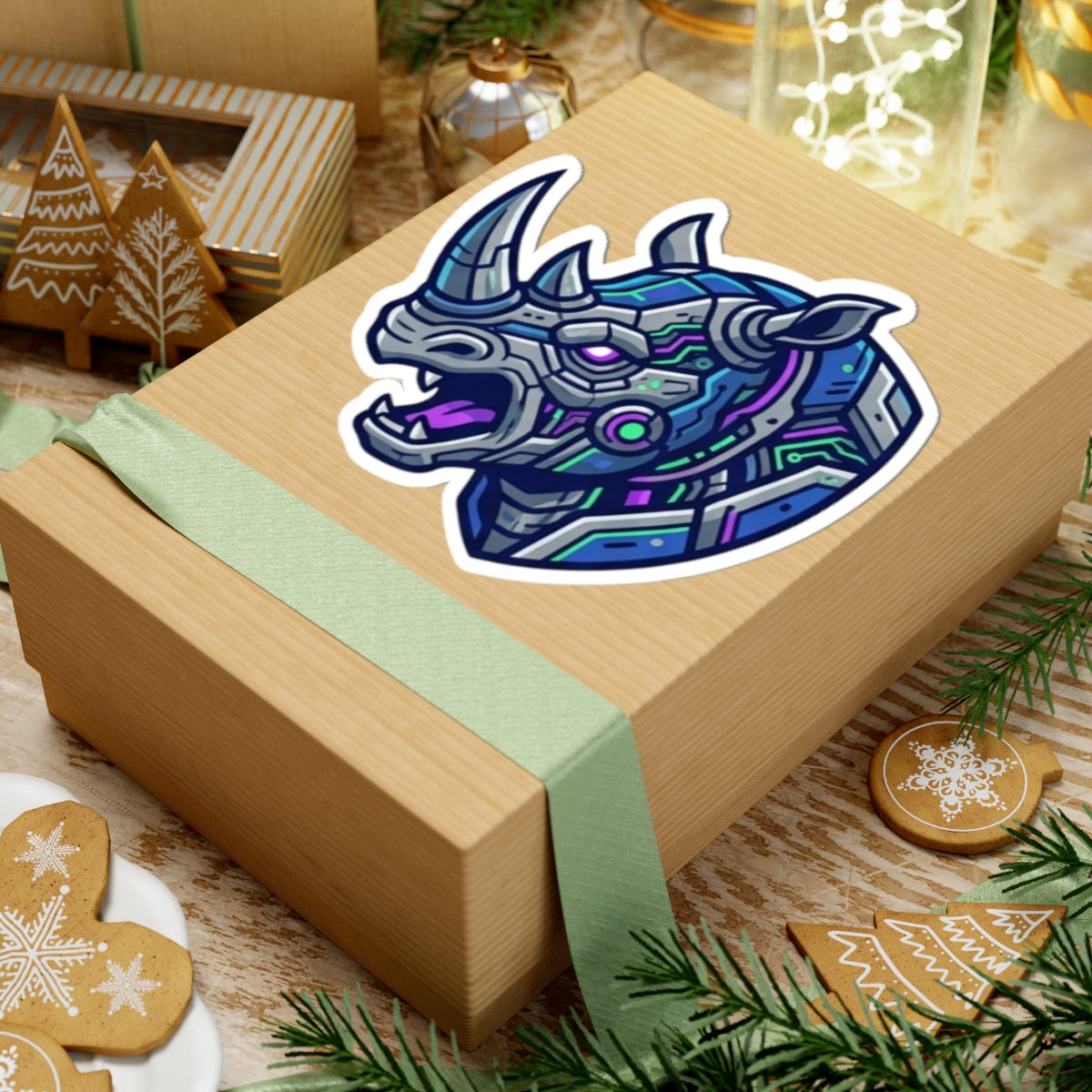 "Cyber Rhino" Sticker