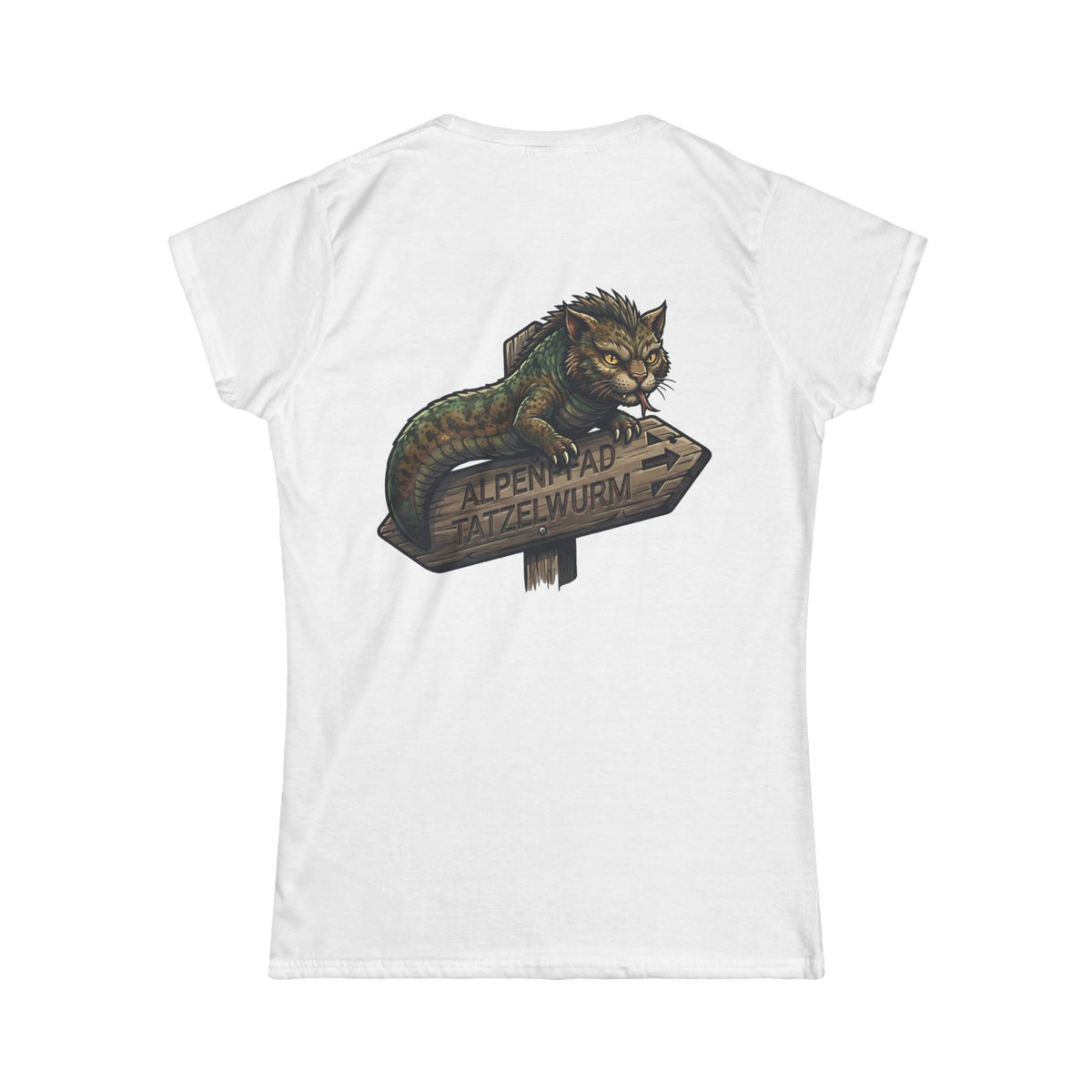 Color: White | Tatzelwurm (Alpine Europe) Women's Tee