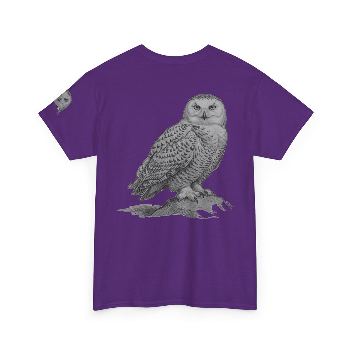 "Pencil Sketch Art Owl" Premium Graphic Tee